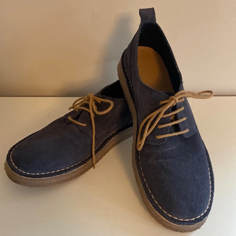 Blue suede boys shoes from Zara size 5